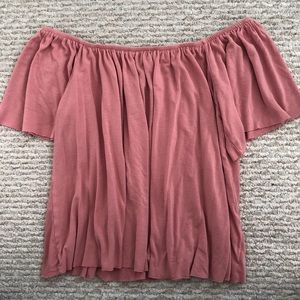 Off the shoulder flowy top